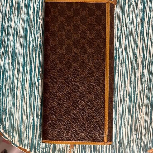 Celine Paris Macadam Pattern Bi-Fold Vintage Logo Wallet - Picture 3 of 14